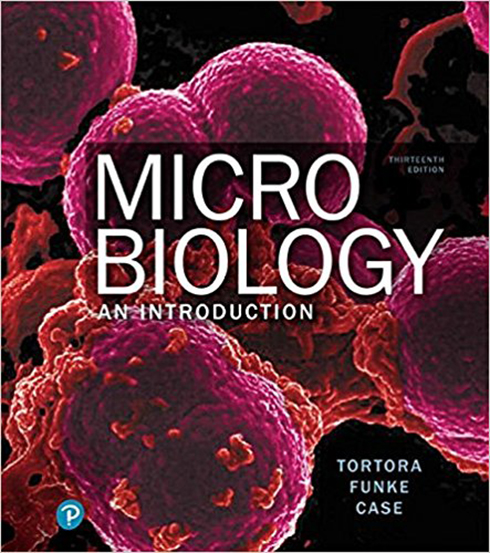 Image of Microbiology: An Introduction with Mastering Microbiology (13th edition); Tortora, G.J., Funke, B.R., Case, C.L, Weber, D., & Bair, W.; 2018; Benjamin Cummings; ISBN: 9780134688640